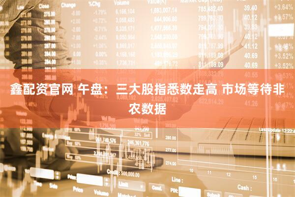 鑫配资官网 午盘：三大股指悉数走高 市场等待非农数据